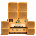 Seeva KESARA GLOW Tanmukti Soap, De Tan & Skin Glow Herbal Soap, Natural Tan Removal, Brightening Soap For Men & Women (800 Grams - Pack of 8)